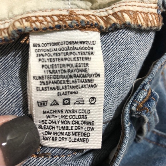 Free People Great Heights Frayed Skinny Jeans Size 24 OB661483 Raw Hem - Picture 12 of 13